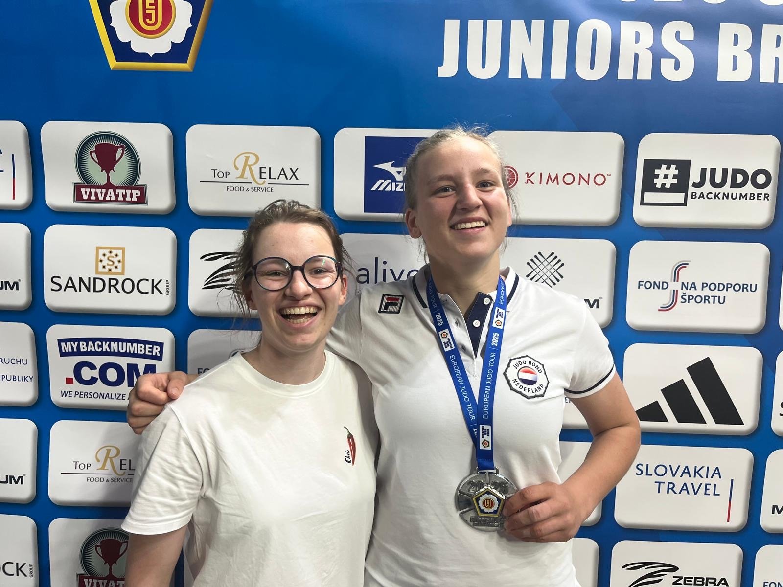 Linde Hanstede met zilveren medaille op EK judo junioren in Bratislava2