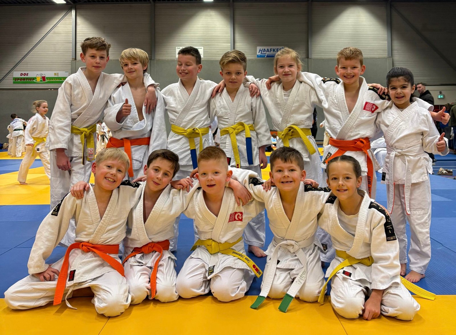 Wedstrijdjudo bij Judo Promotion Twente - judoka in actie tijdens een toernooi